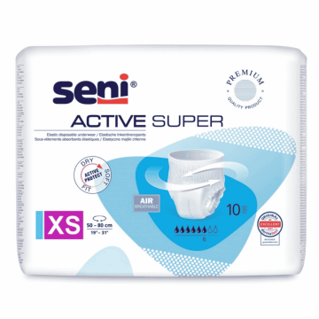 Seni Active Super, majtki elastyczne, chłonne,ex-small,10szt