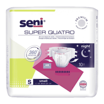 Seni Super Quatro, pieluchomajtki, small,10 szt