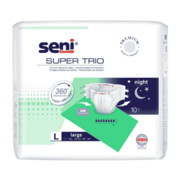 Seni Super Trio, pieluchomajtki, large, 10szt