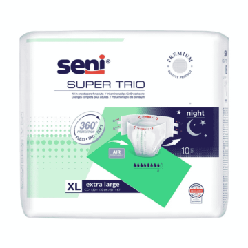 Seni Super Trio, pieluchomajtki, extra large,10 szt