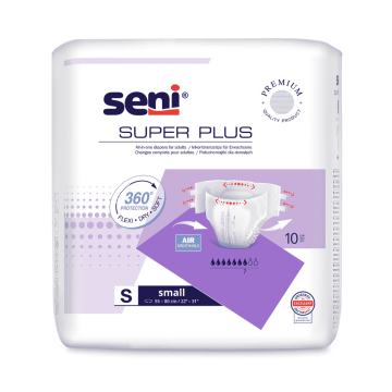 Seni Super Plus, pieluchomajtki, small, dla dorosłych, 10szt
