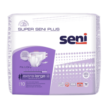 Seni Super Plus, pieluchomajtki, extra large, dla dorosłych, 10szt