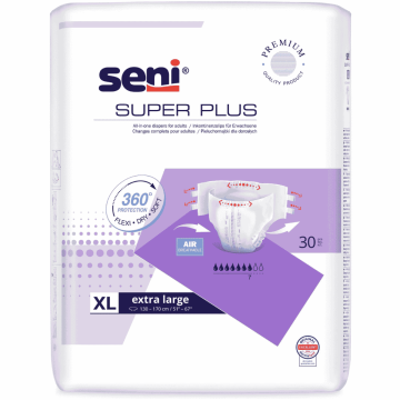Seni Super Plus, pieluchomajtki, extra large, dla dorosłych, 30szt