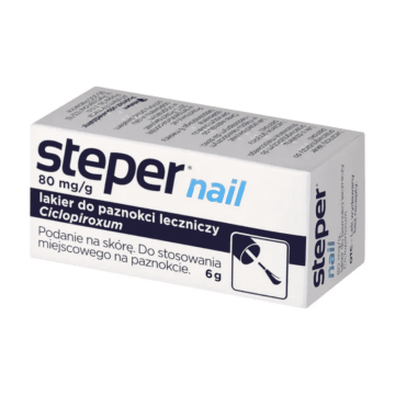 Steper nail, 80 mg/g, lakier do pazn.leczn., 6 g