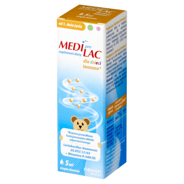 Nexon Pharma Mediprolac dla dzieci Immuno, krople, 5 ml