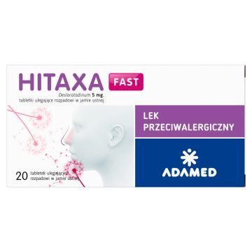 Hitaxa Fast, 5 mg, tabl.uleg.rozp.w j.ustn., 20 szt