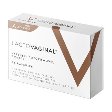 Lactovaginal, kapsułki dopochwowe, twarde, 14 szt.
