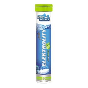 Elektrolity OptiMusss, tabletki musujące, smak mojito, 20 szt.
