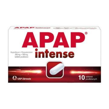 Apap intense, 200 mg + 500 mg, tabletki powlekane, 10 szt.