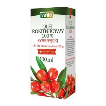 Olej Rokitnikowy 100%, syberyjski, (Virde),100 ml