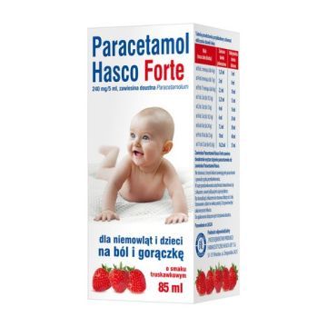Paracetamol  Hasco Forte, 240 mg/5 ml, zawisina doustna, 85 ml