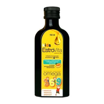 EstroVita Kids, płyn o smaku pomarańczowo-bananowym, 150 ml