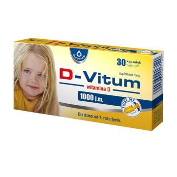 D-Vitum Witamina D 1000 j.m., kapsułki twist-off, 30 szt.