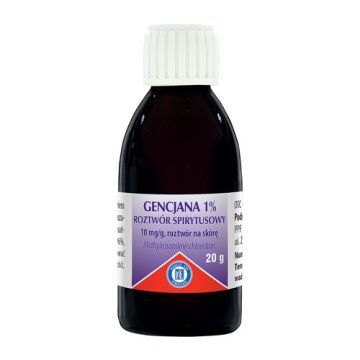 Gencjana 1% roztwór spirytusowy (Pyoctanina), 20 g (Hasco)