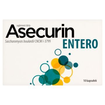 Asecurin Entero, kaps.twarde, 10 szt