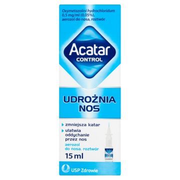 Acatar Control, 0,5 mg/ml (0,05%), aerozol  do nosa, 15 ml