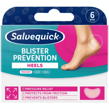 Salvequick Blister Prevention Heels, plast.,na p?cherze,6szt