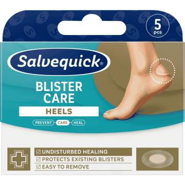 Salvequick Blister Care Heels, plast., 5 szt
