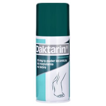 Daktarin, 20 mg/g, puder leczniczy w aerozolu, 100 g
