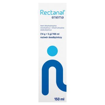 Rectanal, (14 g + 5 g)/100 ml, roztwór doodbytniczy, 150 ml