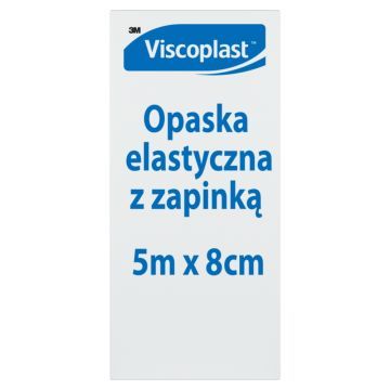Viscoplast, opaska, elastyczna  z zapinką, 5m x 8 cm, 1 szt.