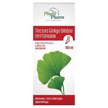 Tinctura Ginkgo bilobae Phytopharm, płyn doustny, 100 ml