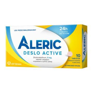 Aleric Deslo Active, 5 mg, tabletki ulegające rozpadowi w jamie ustnej, 30 sztuk