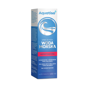 Aquatiso woda morska, hipertoniczna, spray do nosa, 100 ml