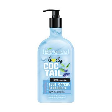 BODY COCTAIL, Regenerujący balsam do ciała BLUE MATCHA + BLUEBERRY, 400 ml