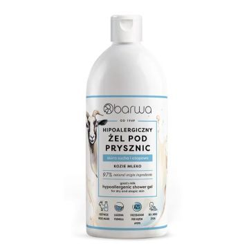 Barwa, Hipoalergiczny żel pod prysznic kozie mleko skóra sucha, 400 ml