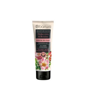 Barwa, Krem do rąk regenerujący Dzika róża + Betaina Receptury Natury, 100 ml