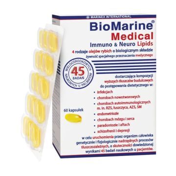 BioMarine Medical Immuno & Neuro Lipids, kaps., 60szt
