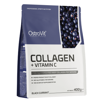 OstroVit Collagen + Vitamin C (black currant), 400 g 