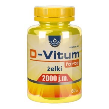 D-Vitum forte 2000 j.m., żelki, 60 szt