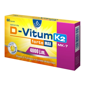D-Vitum forte Ultra 4000 j.m.K2, kapsułki, 60 szt