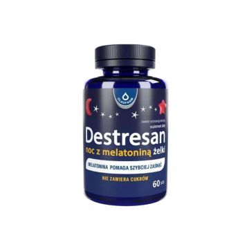 Destresan noc z melatoniną, żelki, 60 szt