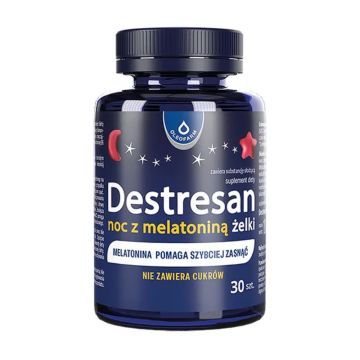 Destresan noc z melatonina, zelki, 30 szt