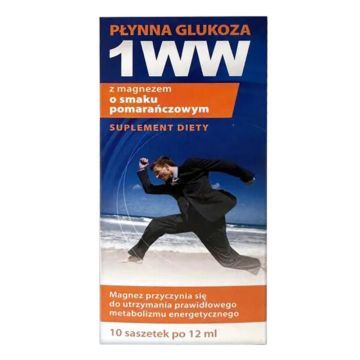 Glukoza plynna 1WW z magnezem, sm.pomaranczowy, 10sasz.