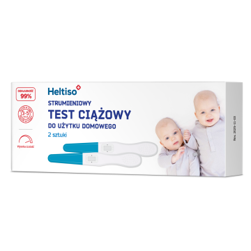 HELTISO Test ciążowy strumieniowy do użytku domowego, 2szt.