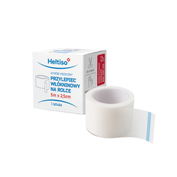 Heltiso Przylepiec włókninowy biały 5m x 2,5cm 