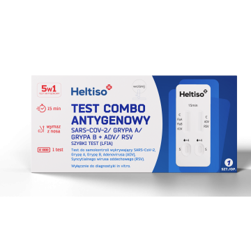 Heltiso Test combo antygenowy SARS-COV-2 / grypa A / grypa B +ADV / RSV