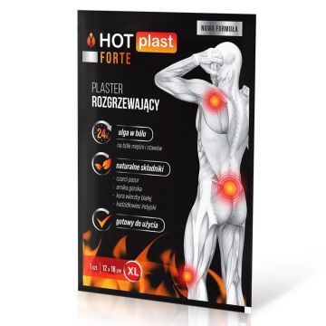 Hot Plast Forte, plaster rozgrzewający, 12x18cm,  1 szt
