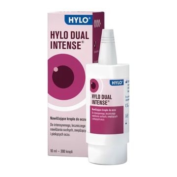 Hylo Dual Intense, krople do oczu nawilżające z ektoiną, 10 ml