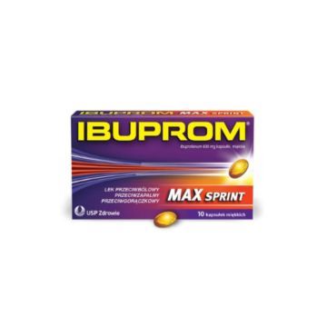 Ibuprom Max Sprint, 400 mg, kapsułki miękkie, 10 szt.