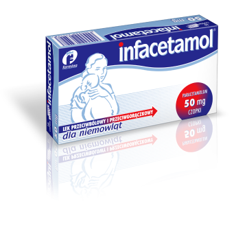 Infacetamol Farmina, 50 mg, czopki dla niemowląt, 10 szt.