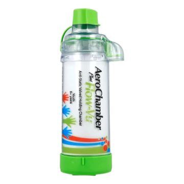 Inhalator Aerochamber Plus Flow VU,ustnik d/dzieci(ziel),1szt