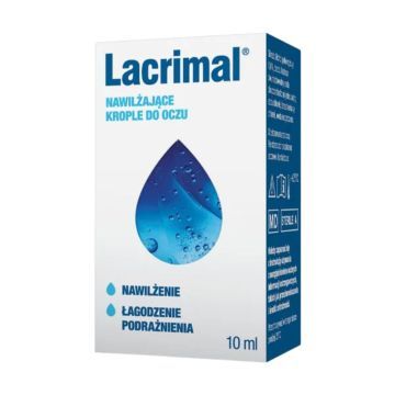 Lacrimal, krople do oczu, nawilżające,10 ml