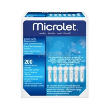 Microlet, lancety, (Ascensia), 200 szt