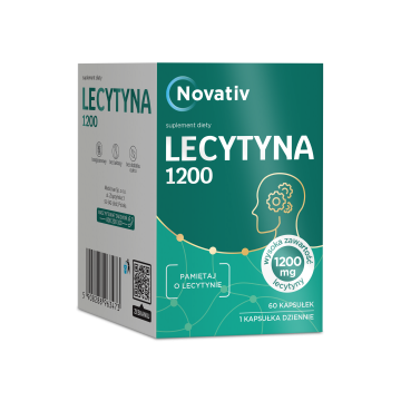 Novativ Lecytyna 1200, kapsułki, 60 sztuk