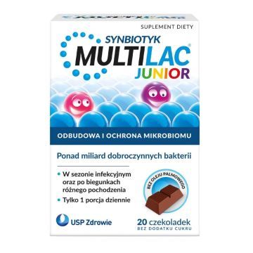 Multilac Junior, czekoladki, 20 szt